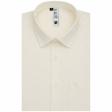 Self Design Cream Shirt : Slim