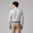 Self Design White Shirt : Slim
