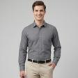 Self Design Dark Gray Shirt : Slim