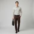 Self Design Fawn Shirt : Slim