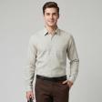 Self Design Fawn Shirt : Slim