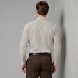 Self Design Fawn Shirt : Slim