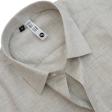 Self Design Fawn Shirt : Slim