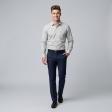 Self Design Light Gray Shirt : Slim