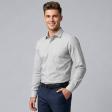 Self Design Light Gray Shirt : Slim