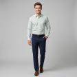 Self Design Green Shirt : Slim