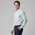 Self Design Green Shirt : Slim