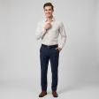 Self Design Peach Shirt : Slim