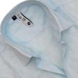 Self Design Aqua Blue Shirt : Slim