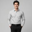 Self Design Gray Shirt : Slim