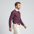 Checks Maroon Shirt : Business
