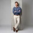 Checks Navy Blue Shirt : Business