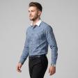 Checks Blue Shirt : Business