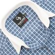 Checks Blue Shirt : Business