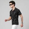 Print Black T-shirt : Regular