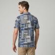 Print Blue T-shirt : Regular