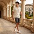 Selfdesign Cream T-shirt : Regular