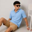 Print Blue T-shirt : Regular