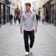 Stripes Gray Shirt : Ditto