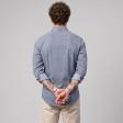 Print Blue Shirt : Party