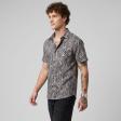 Print Blue Shirt : Party