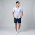 Print Blue T-shirt : Regular