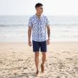 Print Blue T-shirt : Regular
