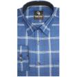 Checks Dark Blue Shirt : Business