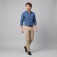 Checks Dark Blue Shirt : Business