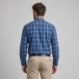 Checks Dark Blue Shirt : Business