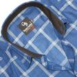 Checks Dark Blue Shirt : Business
