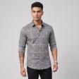 Checks Gray Shirt : Ditto