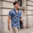 Print Blue Shirt : Ditto