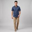 Print Blue Shirt : Ditto