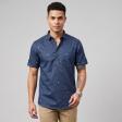 Print Blue Shirt : Ditto