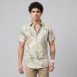 Print Green Shirt : Party
