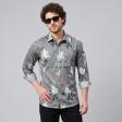 Print Gray Shirt : Party