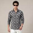 Print Black Shirt : Party