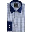 Checks Blue Shirt : Business