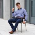 Checks Blue Shirt : Business