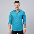 Print Blue Shirt : Ditto