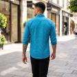 Print Blue Shirt : Ditto