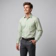 Self Design Light Green Shirt : Business