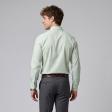 Self Design Light Green Shirt : Business
