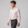 Self Design Pink Shirt : Business