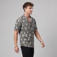 Print Brown Shirt : Party