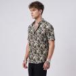 Print Brown Shirt : Party