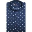 Print Navy Blue Shirt : Party