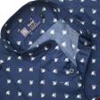Print Navy Blue Shirt : Party