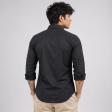 Plain Black Shirt : Slim